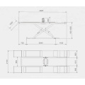 4000kgs Capacity Ultra Thin Alignment Scissor Lift